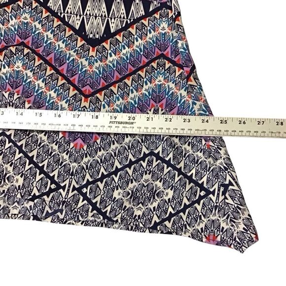 Cato Aztec Multicolor Peasant Patterned‎ Poncho Top M - Picture 7 of 12